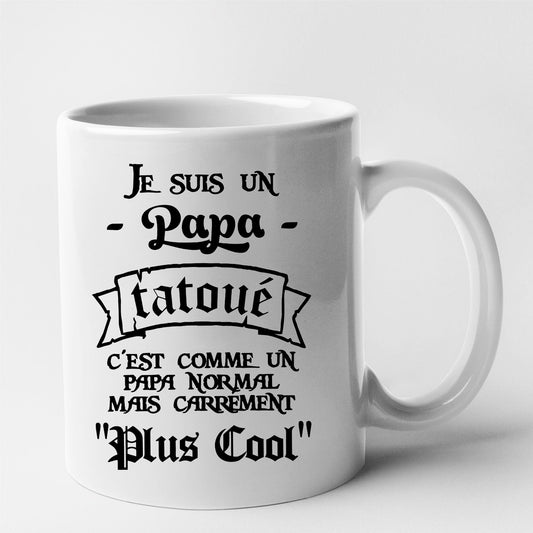 Mug Papa tatoué