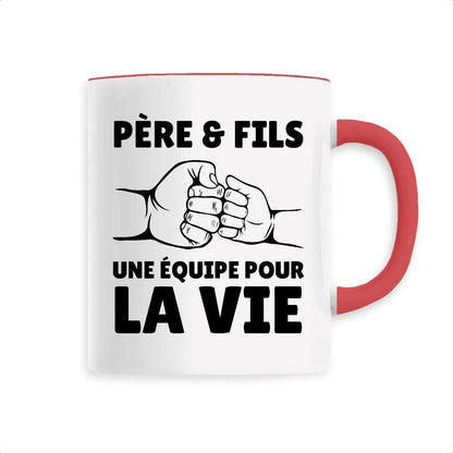 Mug Père et fils une équipe pour la vie