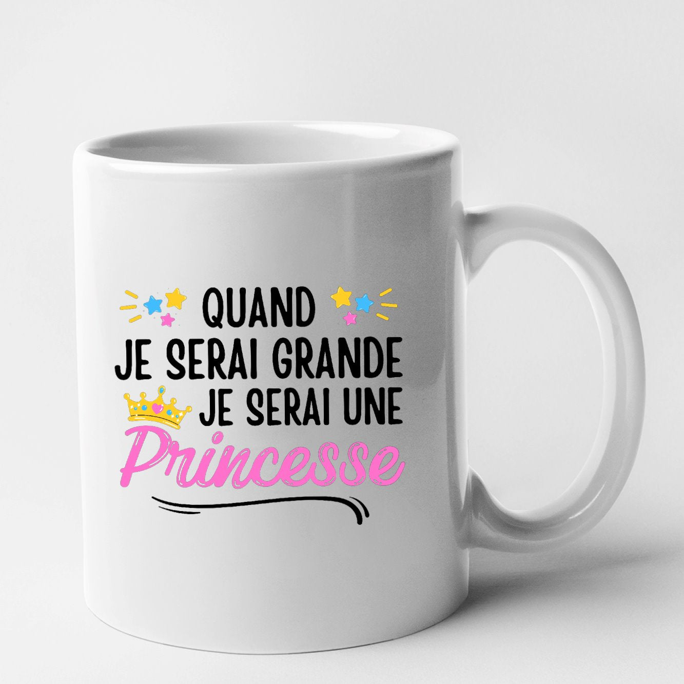 Mug Quand je serai grande je serai une princesse