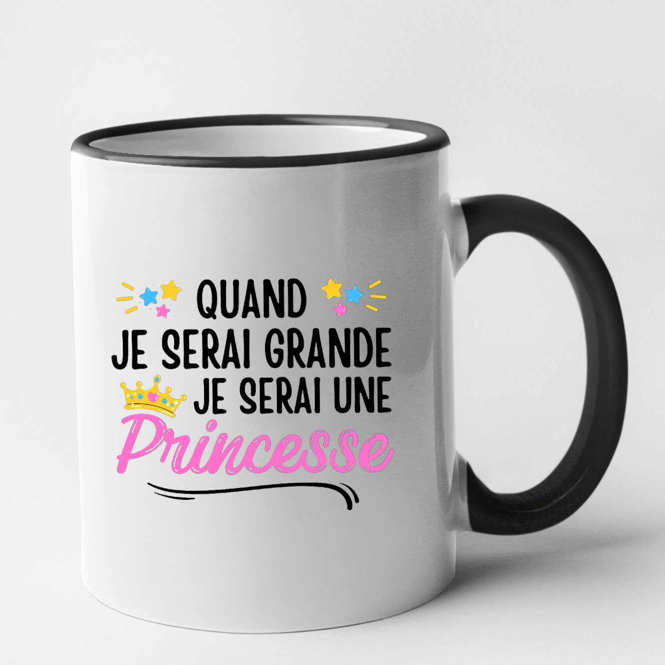 Mug Quand je serai grande je serai une princesse