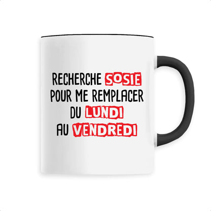 Mug Recherche sosie du lundi au vendredi