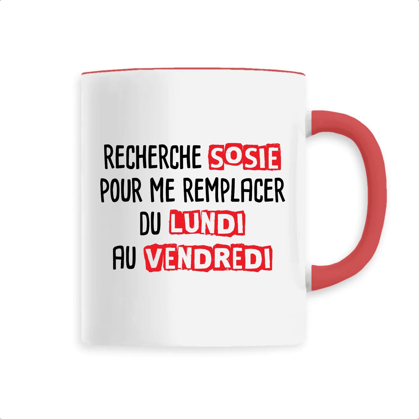 Mug Recherche sosie du lundi au vendredi