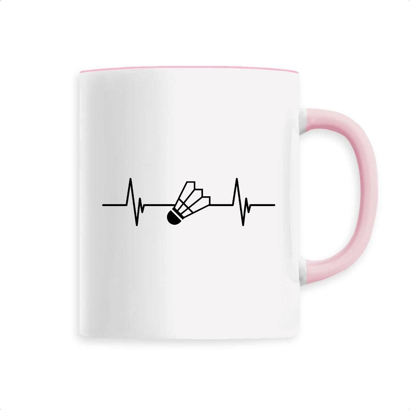 Mug Rythme cardiaque badminton