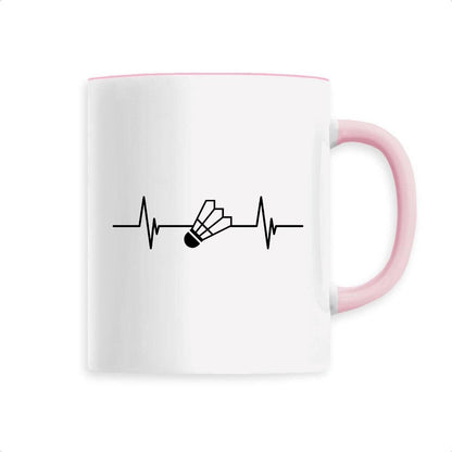 Mug Rythme cardiaque badminton