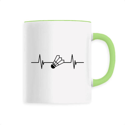 Mug Rythme cardiaque badminton