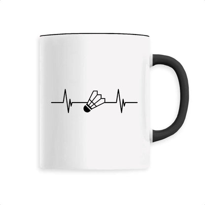 Mug Rythme cardiaque badminton