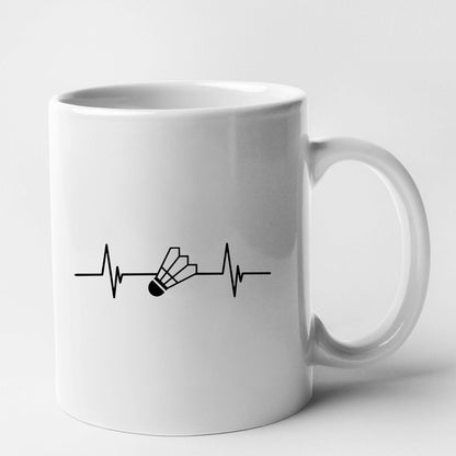 Mug Rythme cardiaque badminton