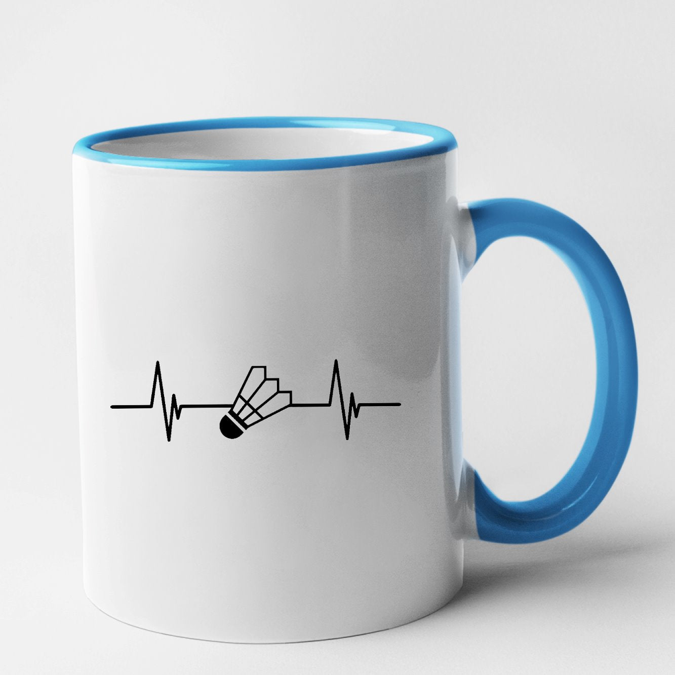 Mug Rythme cardiaque badminton