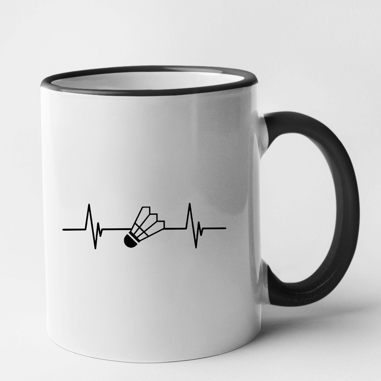 Mug Rythme cardiaque badminton