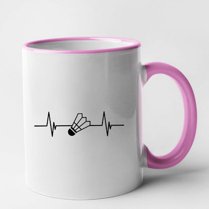 Mug Rythme cardiaque badminton