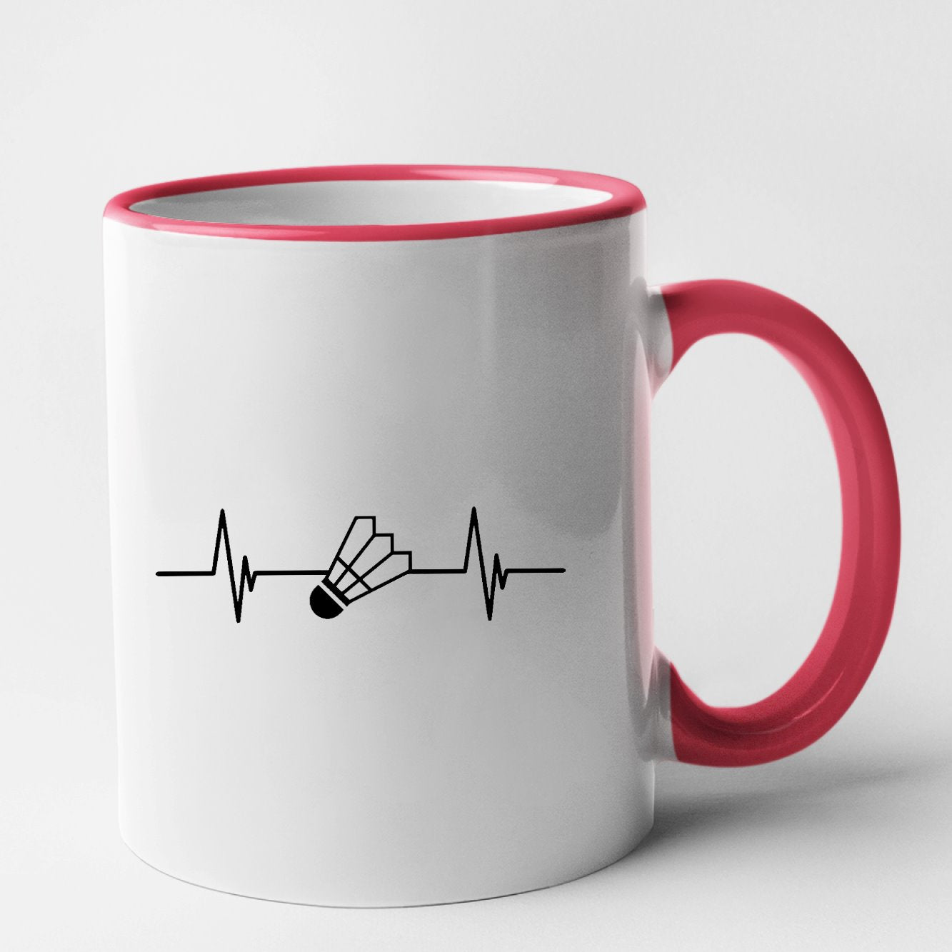 Mug Rythme cardiaque badminton