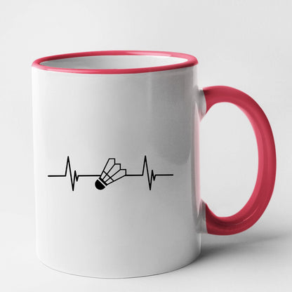 Mug Rythme cardiaque badminton