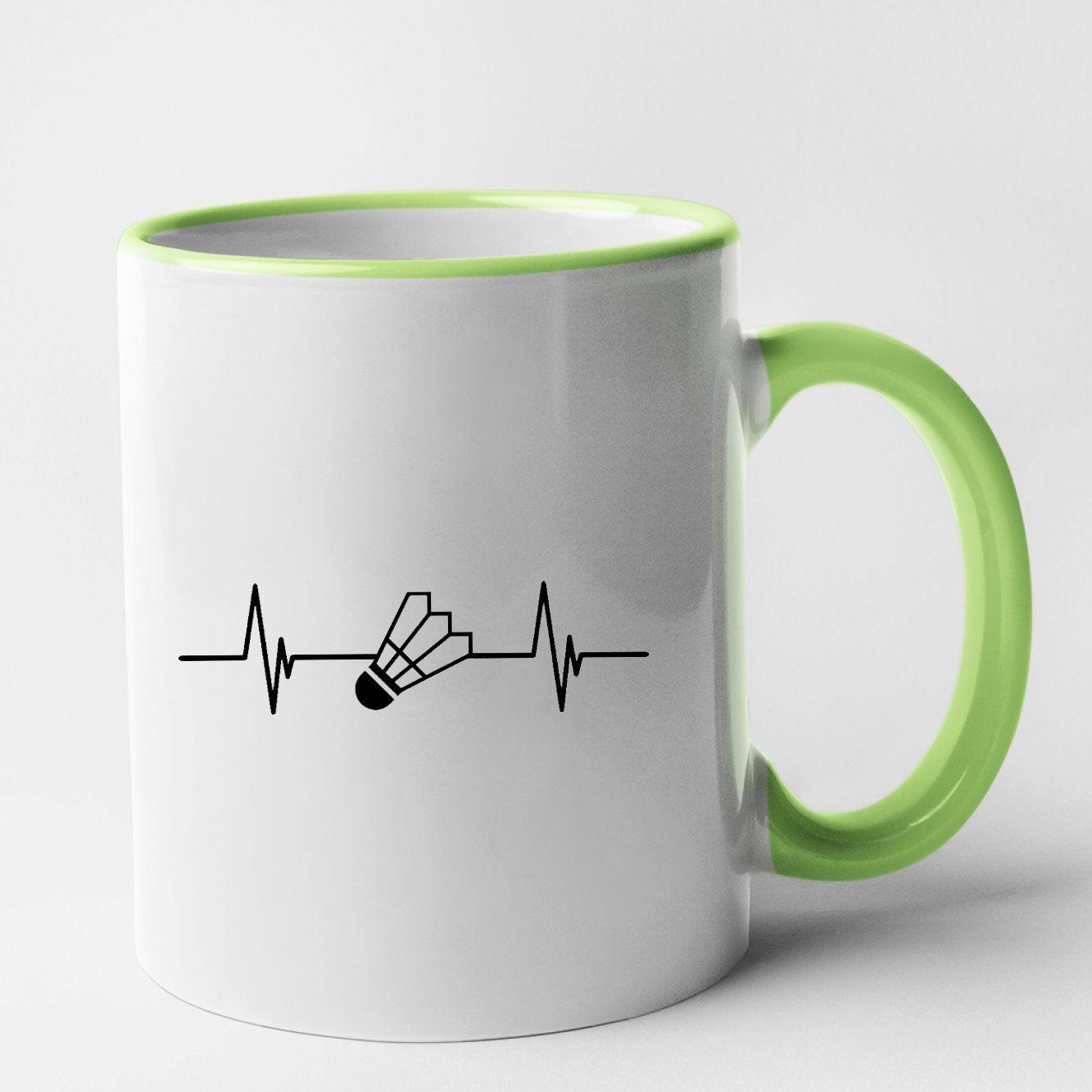 Mug Rythme cardiaque badminton