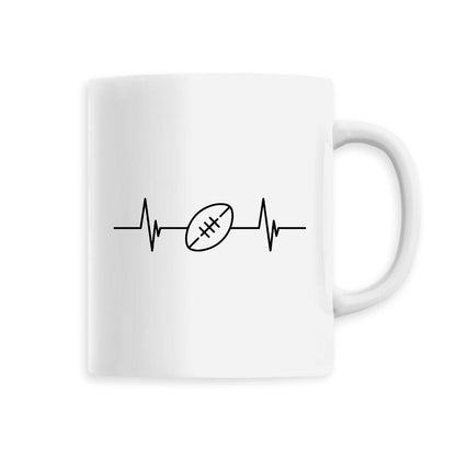 Mug Rythme cardiaque rugby