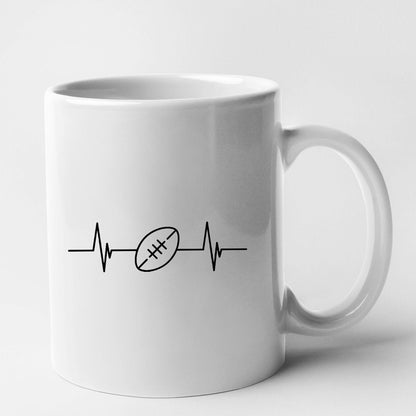 Mug Rythme cardiaque rugby