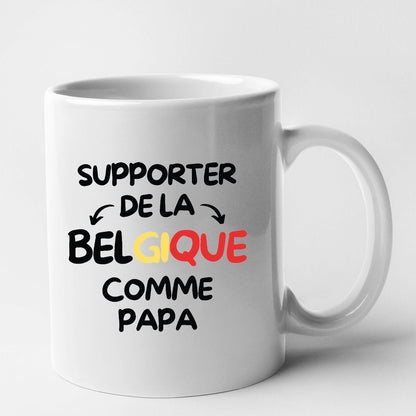 Mug Supporter de la Belgique comme papa