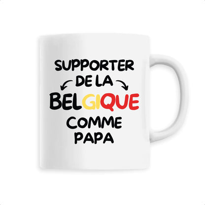 Mug Supporter de la Belgique comme papa