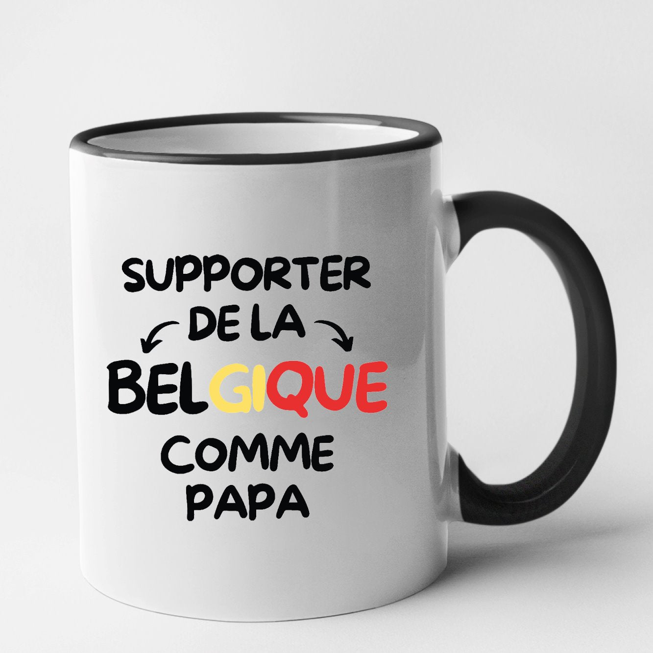 Mug Supporter de la Belgique comme papa