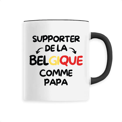 Mug Supporter de la Belgique comme papa