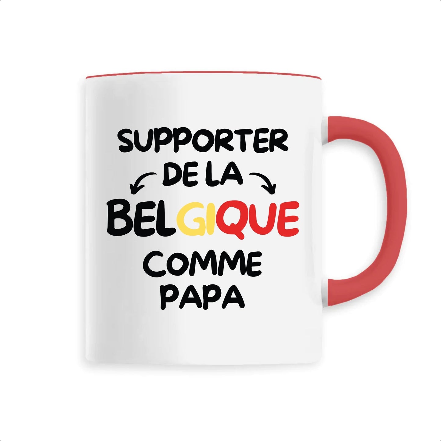 Mug Supporter de la Belgique comme papa