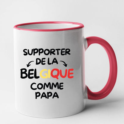 Mug Supporter de la Belgique comme papa