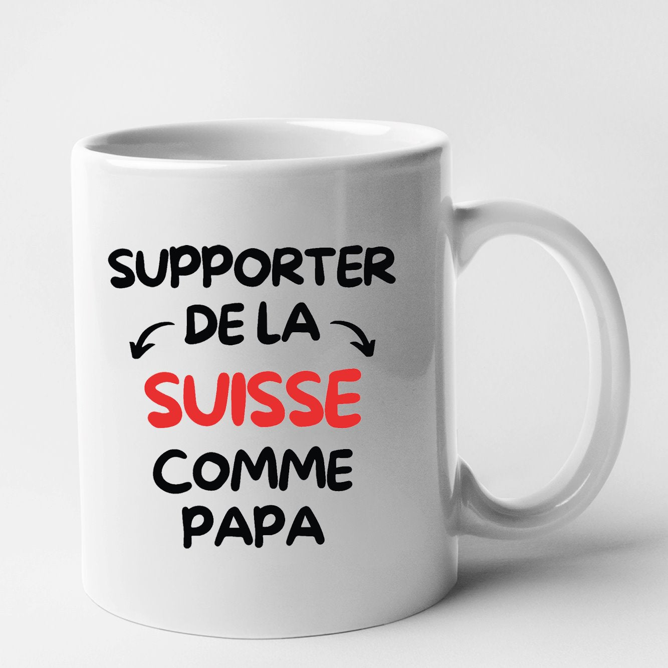 Mug Supporter de la Suisse comme papa