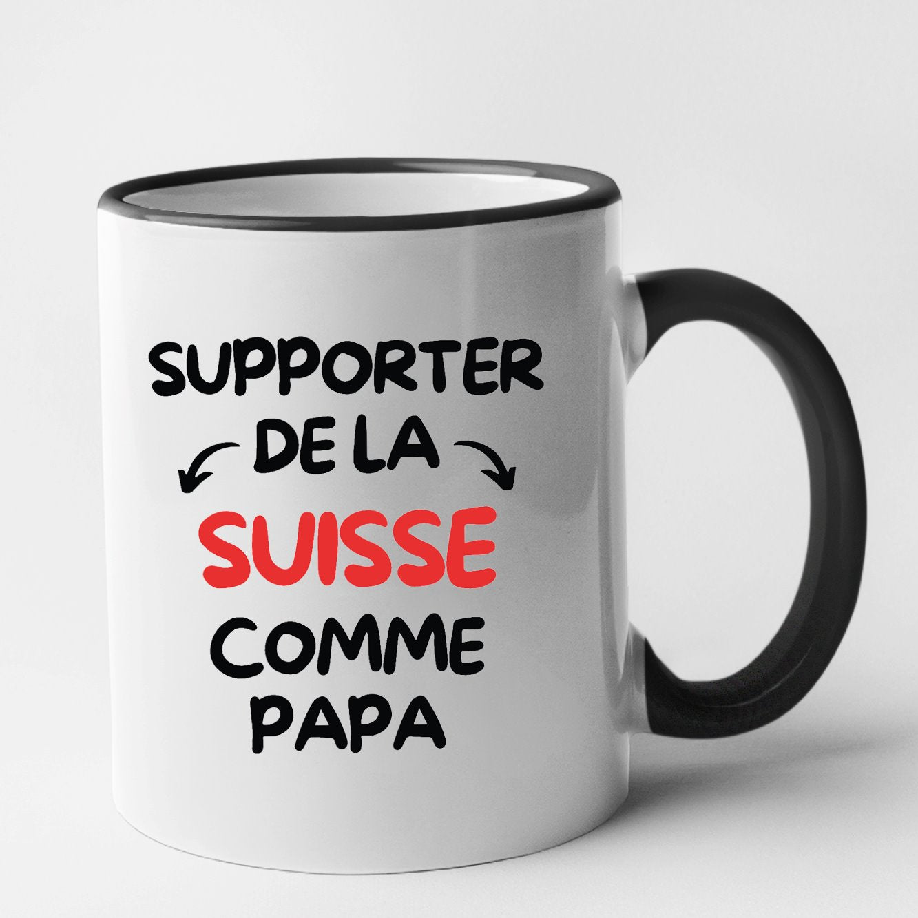 Mug Supporter de la Suisse comme papa