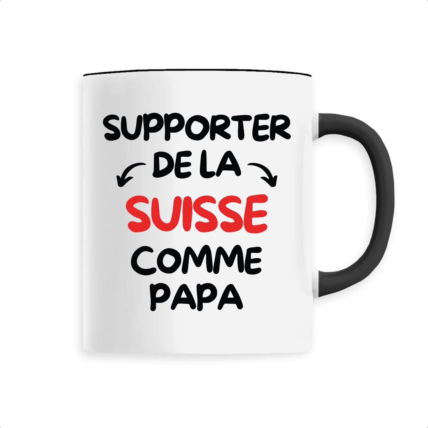 Mug Supporter de la Suisse comme papa