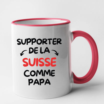 Mug Supporter de la Suisse comme papa