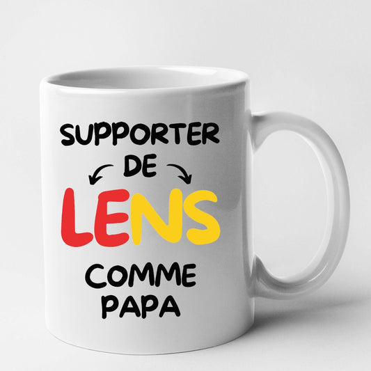 Mug Supporter de Lens comme papa