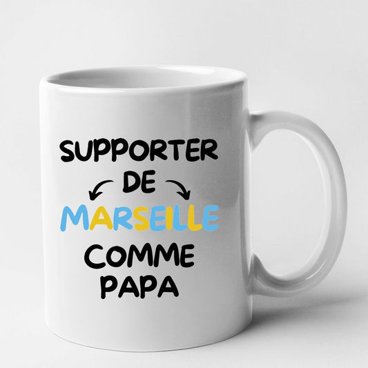 Mug Supporter de Marseille comme papa