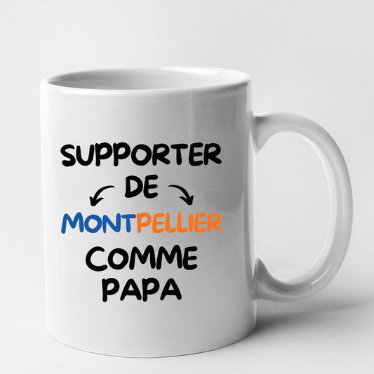 Mug Supporter de Montpellier comme papa