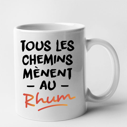 Mug Tous les chemins mènent au Rhum