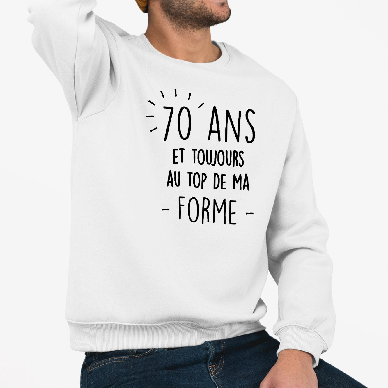 Sweat Adulte Anniversaire 70 ans