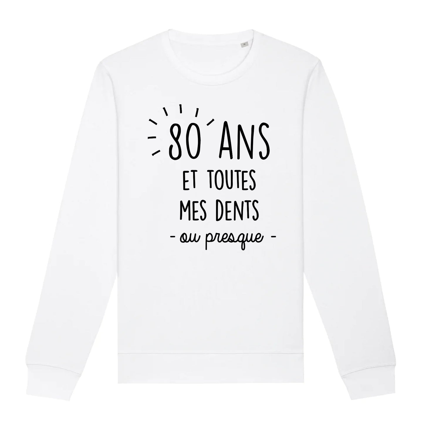 Sweat Adulte Anniversaire 80 ans