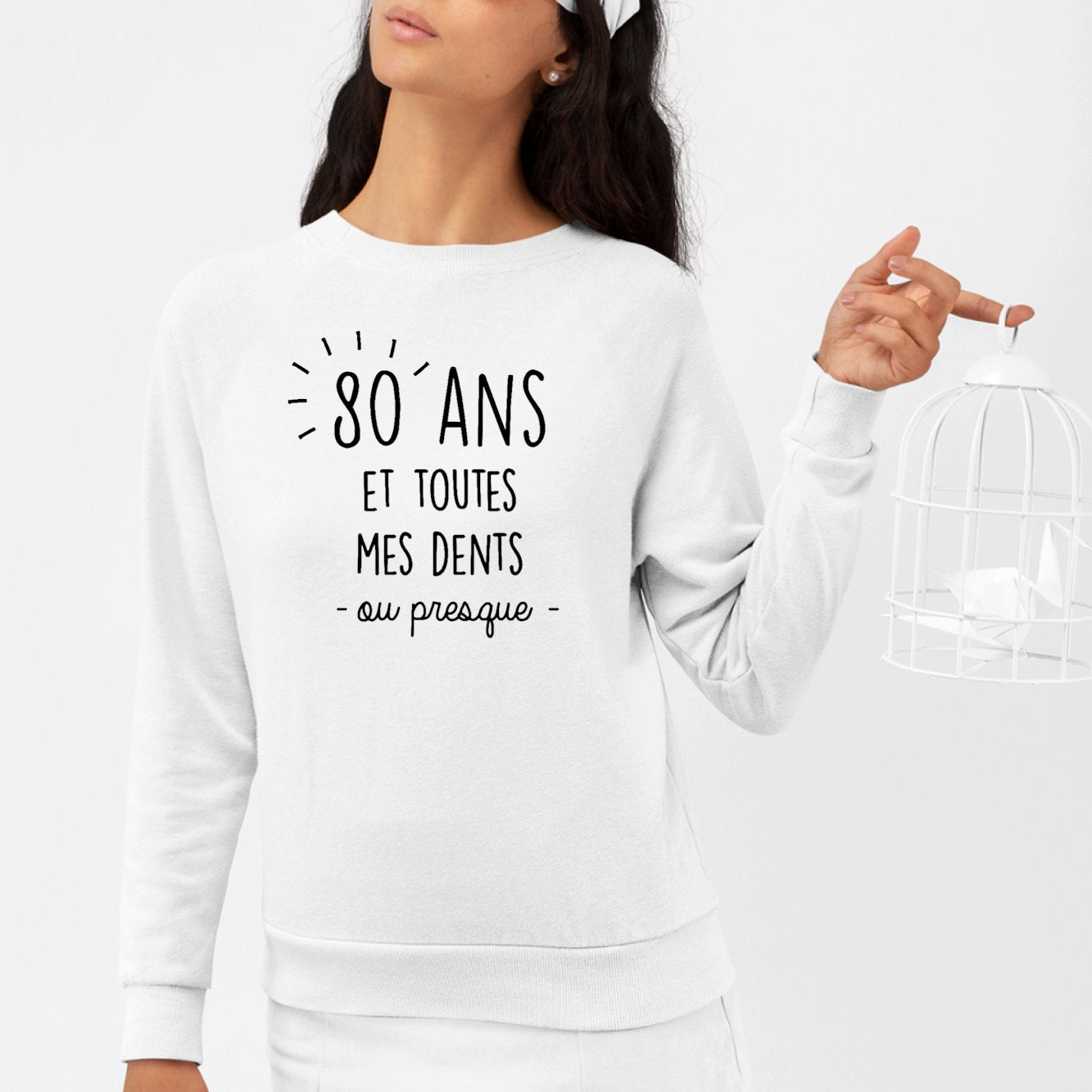 Sweat Adulte Anniversaire 80 ans