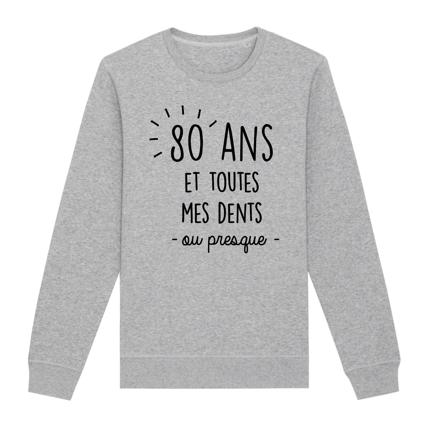 Sweat Adulte Anniversaire 80 ans