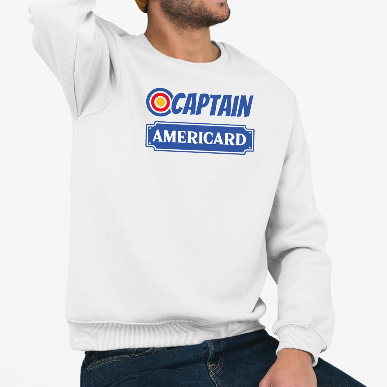 Sweat Adulte Captain Americard