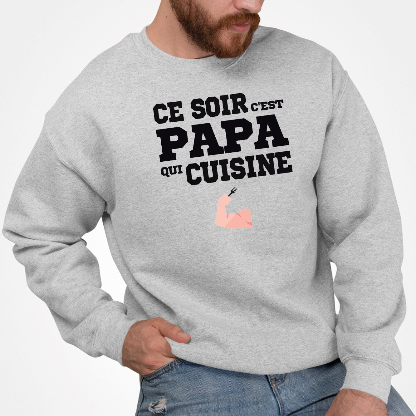 Sweat Adulte Ce soir c'est papa qui cuisine