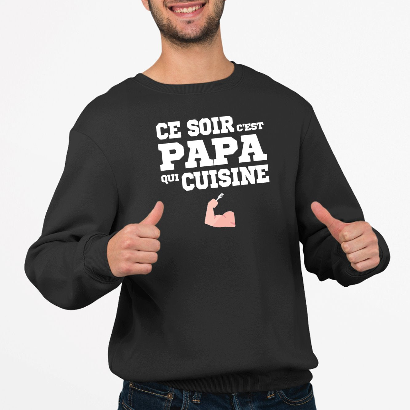 Sweat Adulte Ce soir c'est papa qui cuisine