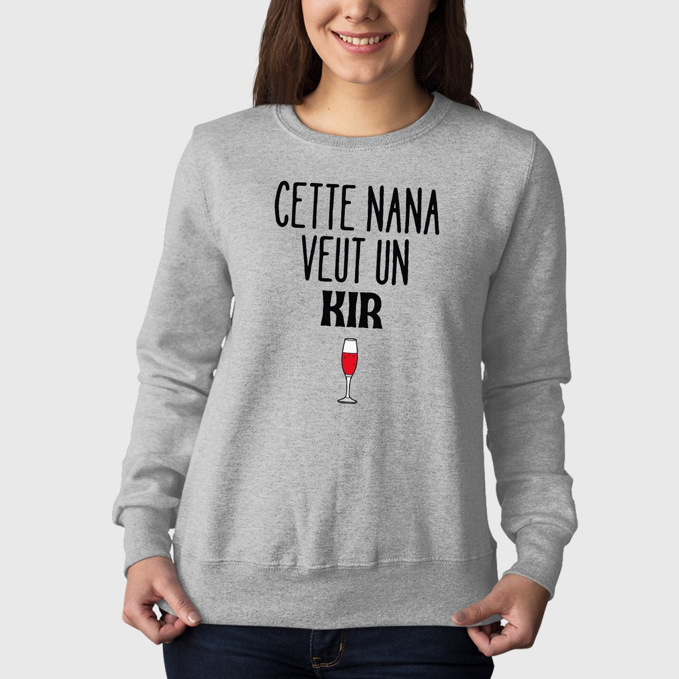 Sweat Adulte Cette nana veut un kir