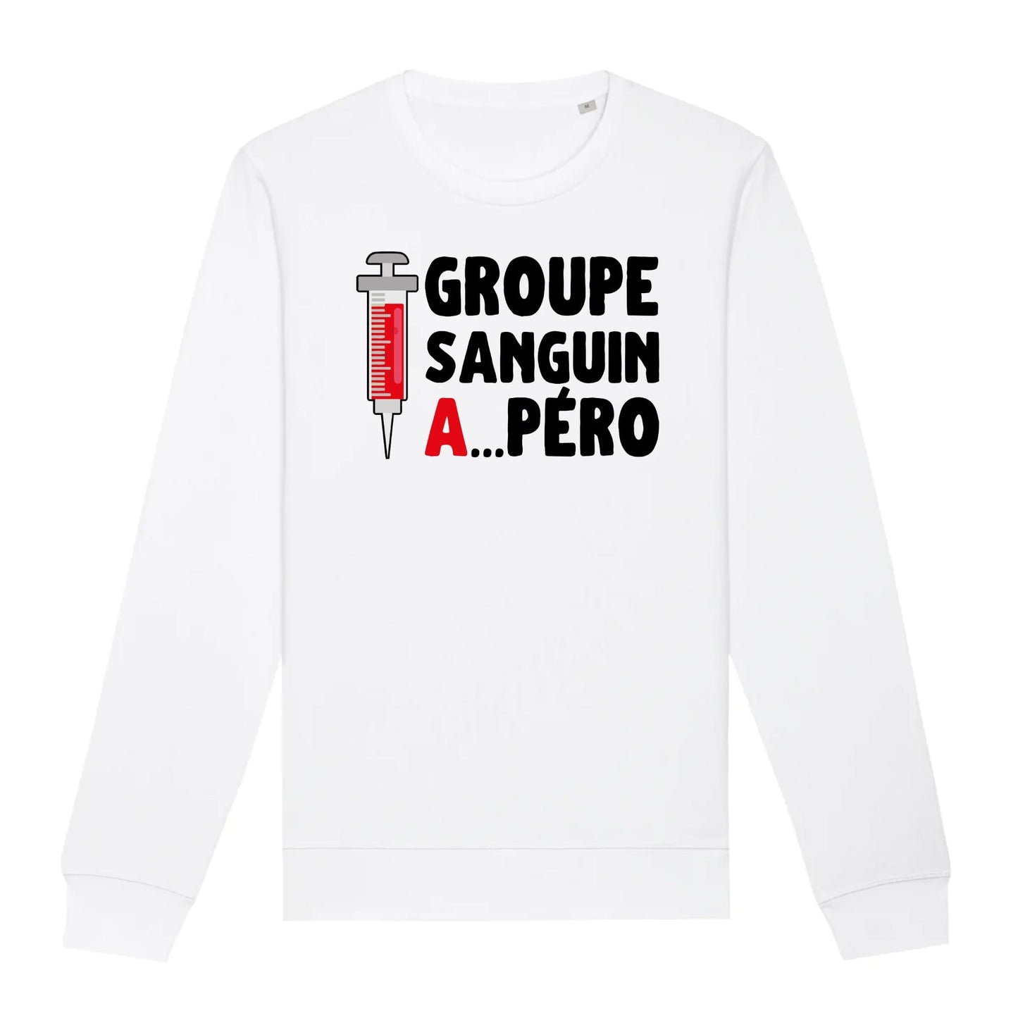 Sweat Adulte Groupe sanguin Apéro