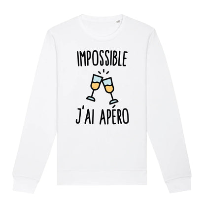 Sweat Adulte Impossible j'ai apéro