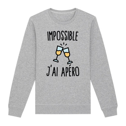 Sweat Adulte Impossible j'ai apéro