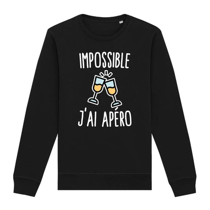 Sweat Adulte Impossible j'ai apéro