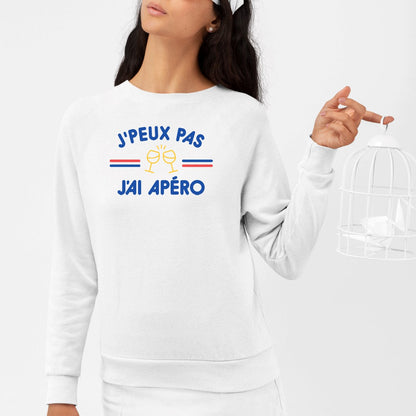 Sweat Adulte J'peux pas j'ai apéro