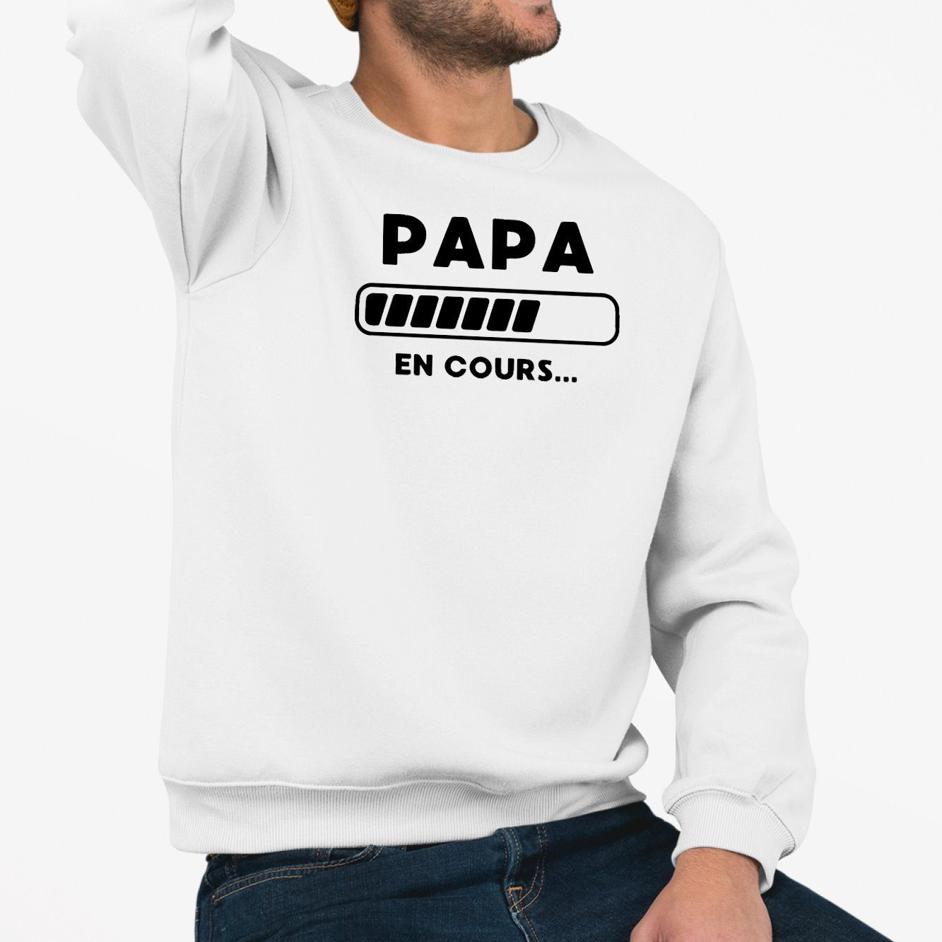 Sweat Adulte Papa en cours