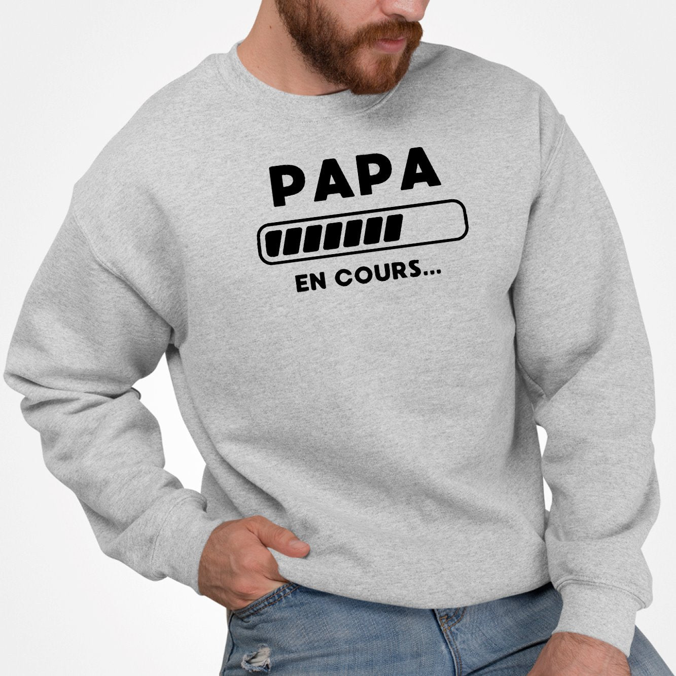 Sweat Adulte Papa en cours