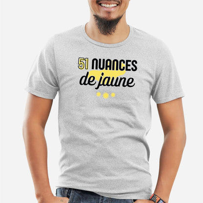 T-Shirt Homme 51 nuances de jaune