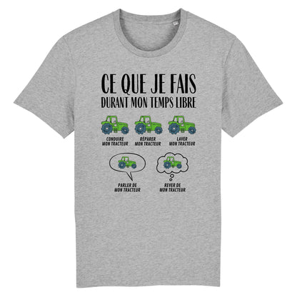 T-Shirt Homme Ce que je fais durant mon temps libre Tracteur